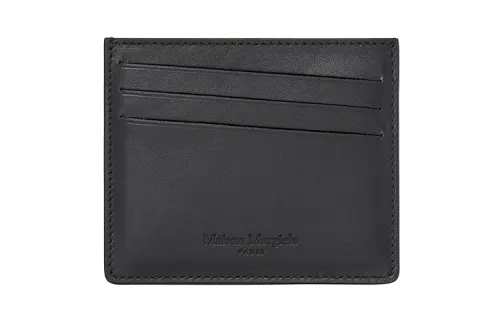Maison Margiela Leather Card Holder Unisex Black