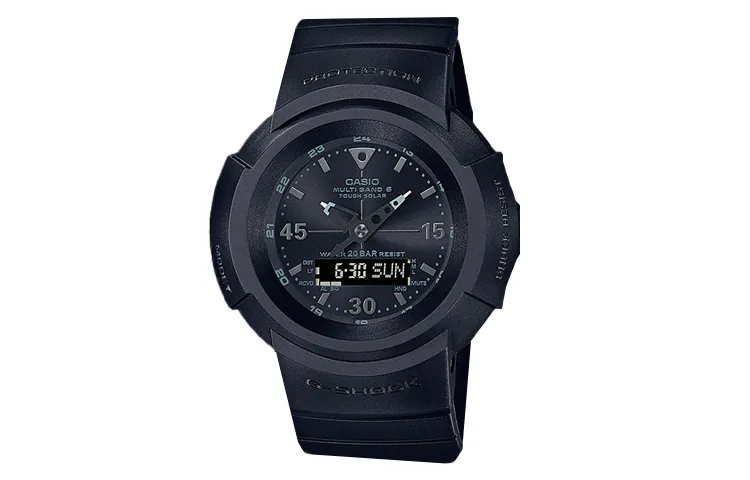 CASIO Women's Liquid Crystal/Analog Dual Display Series Black Watch