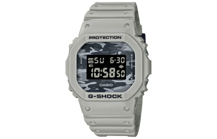 CASIO Men G-SQUAD Series Gray Watch DW-5600CA-8PR