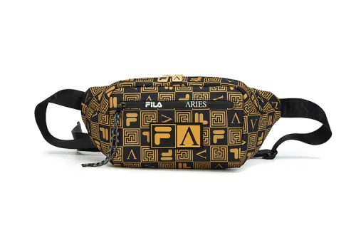 FILA FUSION X Aries Collaboration Fabric Fanny Pack Regular Unisex Gold