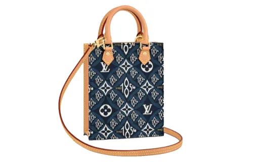 LOUIS VUITTON Petit Sac Plat Vertical Canvas With Leather Sheet Music Bag, Shoulder Bag, Crossbody Bag, Handbag Mini