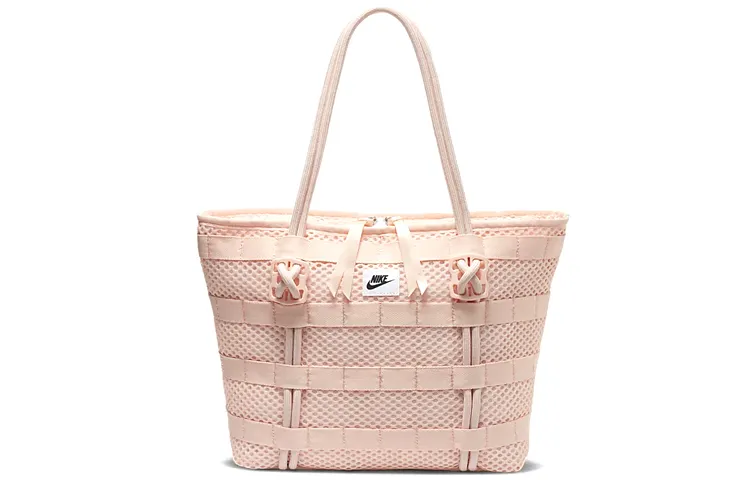 Nike Air Tote Bag Polyester Tote Bag, Shopping Bag, Shoulder Bag, Handbag Regular Women's Orange Pink