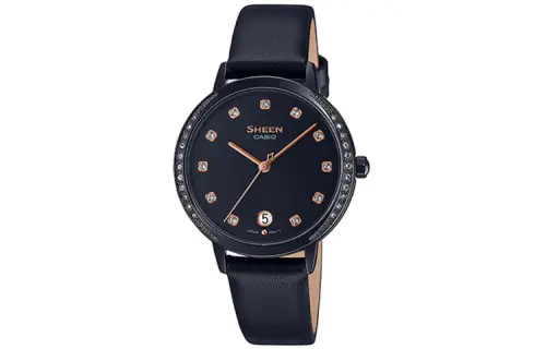 CASIO Women's SHEEN Black Watch SHE-4056BL-1A