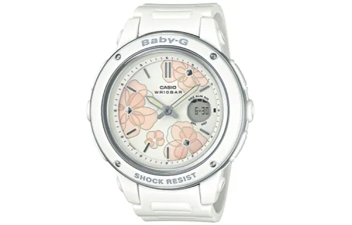 CASIO Women's BABY-G White Watch BGA-150FL-7A