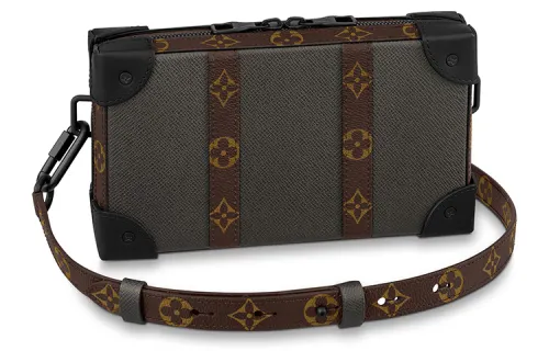 LOUIS VUITTON Soft Trunk Wallet Monogram Taiga Brown