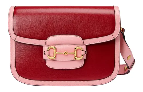 GUCCI Leather Saddle Bag, Crossbody Bag, Shoulder Bag Small Women's