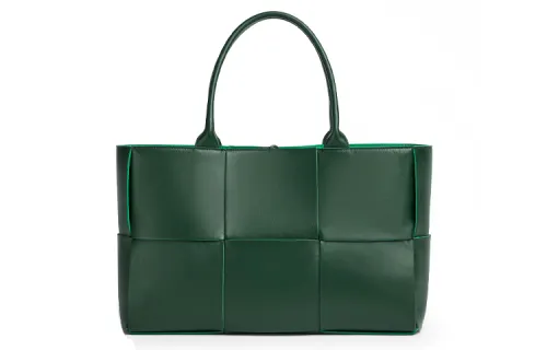 Bottega Veneta ARCO Woven Lambskin Shoulder Bag, Tote Bag, Shopping Bag, Handbag Women's Dark Green