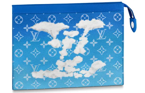 LOUIS VUITTON Pochette A4 Clouds Monogram Blue