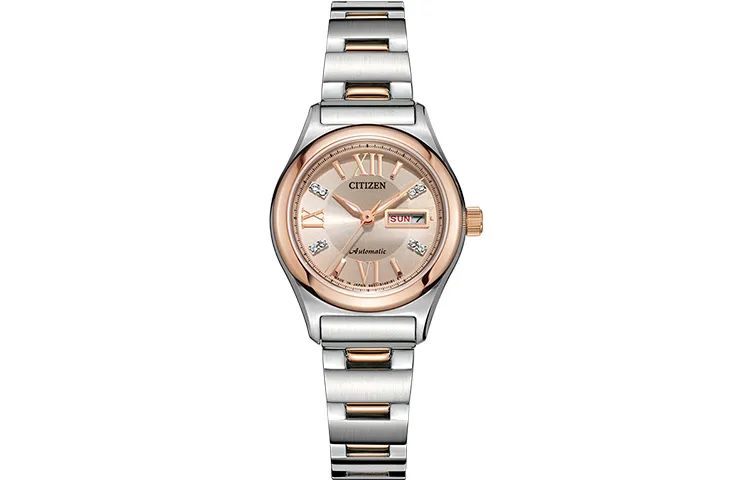 CITIZEN Automatic Mechanical Movement Stainless Steel Strap Watch Women's Watch Gold Dial
