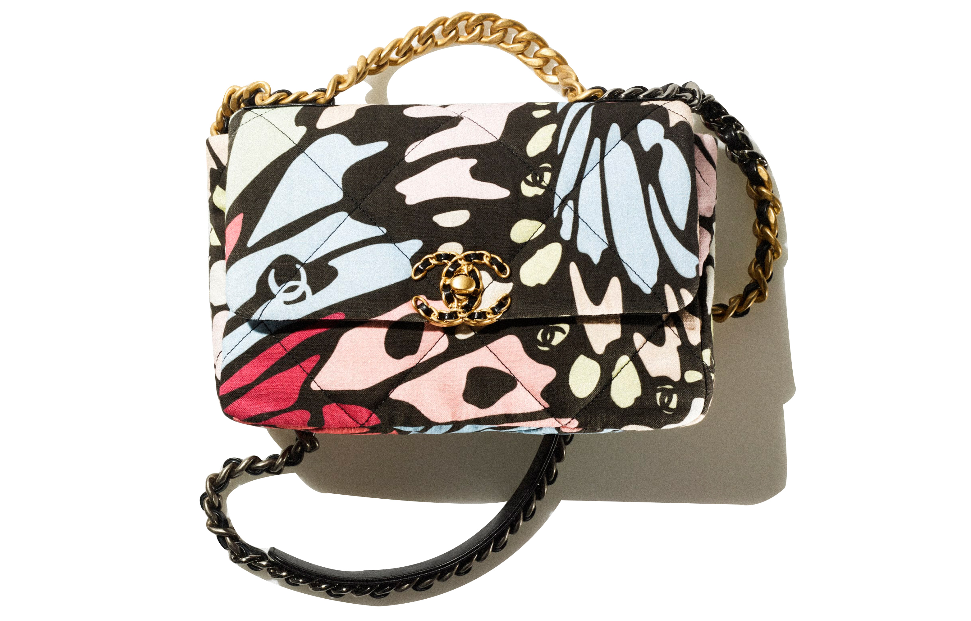 CHANEL 19Bag Cotton Shoulder Bag, Crossbody Bag, Handbag Women's Multicolor