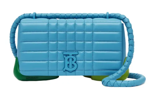 Burberry Lola Bag Lambskin Shoulder Bag, Crossbody Bag, Box Bag Men's Blue