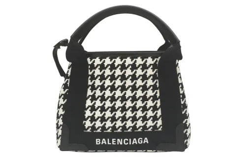 Balenciaga Versatile Canvas Handbag Women's Black