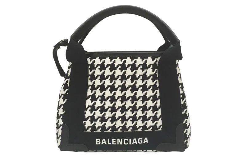 Balenciaga Versatile Canvas Handbag Women's Black
