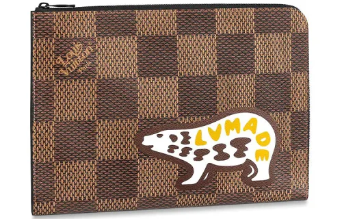 LOUIS VUITTON X Nigo Pochette Jour Damier Ebene Giant Gm Brown