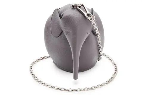 LOEWE Classic Cow Leather Crossbody Bags Women's Gray