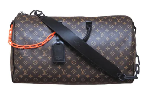 LOUIS VUITTON Keepall Bandouliere Black tone 50 Brown