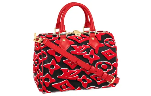 LOUIS VUITTON X Uf Speedy Bandouliere 25 Red