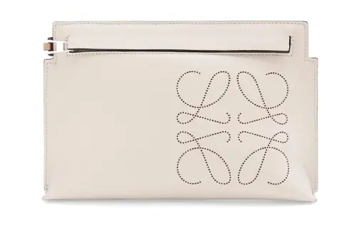 LOEWE Calfskin Handbag, Shoulder Bag, Crossbody Bag, Clutch Mini Women's Light Oat