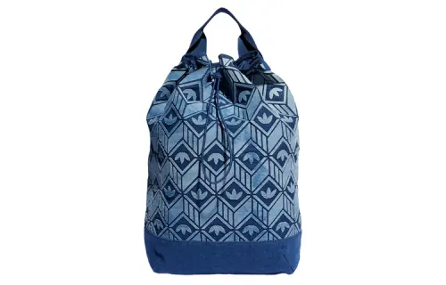 Adidas Originals Trefoil Polyester And Cotton Bucket Bag Backpack Regular Women's Blue