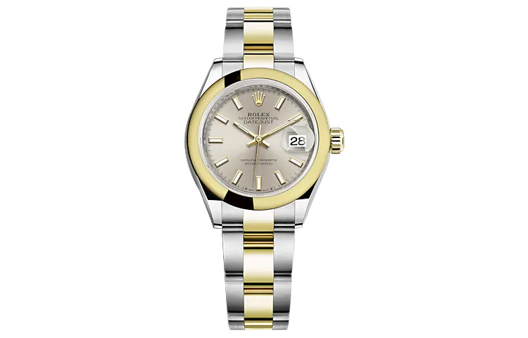 ROLEX Women's Apparel Datejust Collection Automatic Mechanical Movement Women's Watch 28mm Silver Dial