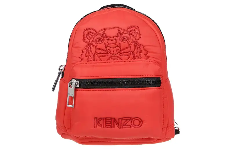 KENZO Nylon Backpack, Crossbody Bag Unisex Red