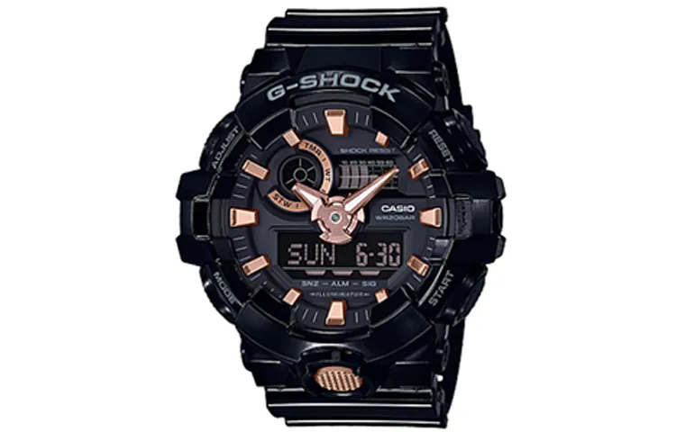 CASIO Men Liquid Crystal/Analog Dual Display Series Black Watch