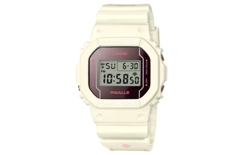 CASIO Women's G-SQUAD Series Red Watch DW-5600PGW-7PR