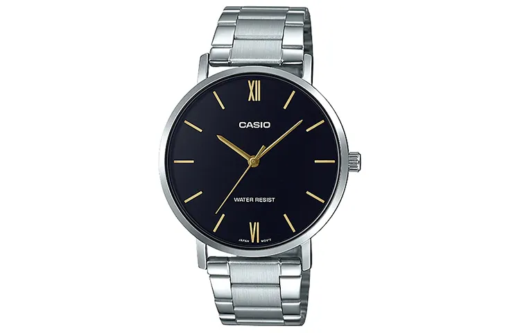 CASIO Men Standard Series 46mm Black Watch MTP-VT01D-1B