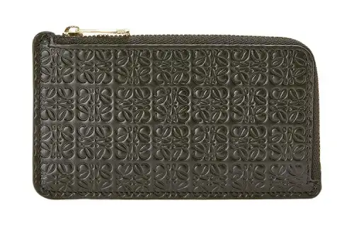 LOEWE Calfskin Card Holder Card Holder Women's Black