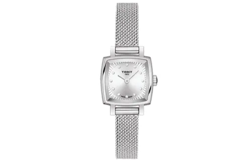 TISSOT Cute Collection Quartz Movement Women's Watch 20mm Silver Dial Stainless Steel Watchband