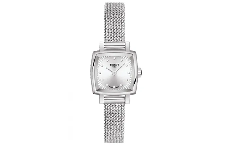 TISSOT Cute Collection Quartz Movement Women's Watch 20mm Silver Dial Stainless Steel Watchband