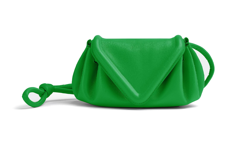 Bottega Veneta Beak Fashion Sheepskin Crossbody Bag, Shoulder Bag Women's Parrot Green
