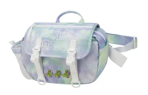 LiNing x Disney co-branded Muppets Kermit product zipper closure fabric handbag regular unisex couple style tie-dyed blue