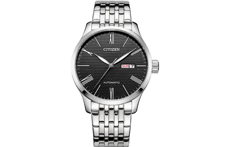 CITIZEN Mechanical Movement Stainless Steel Strap Watch Men's Watches Black Dial