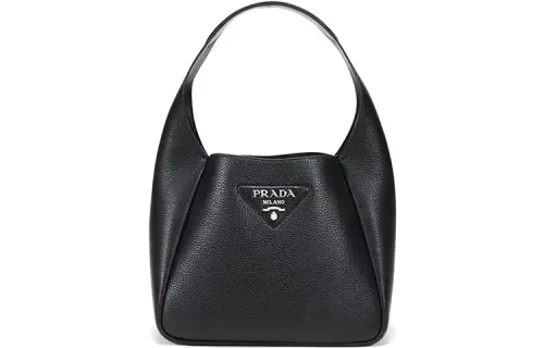 PRADA Cow Leather Handbag Women's Black