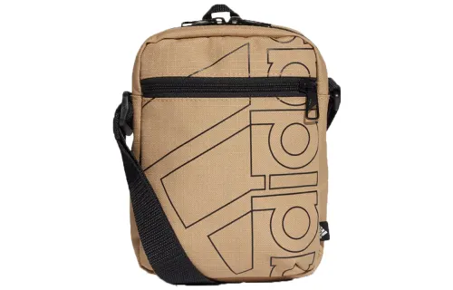 Adidas Letter Print Polyester Crossbody Bag, Backpack, Shoulder Bag Unisex Brown