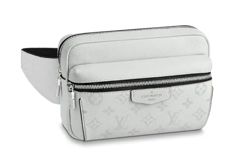 LOUIS VUITTON Outdoor Bumbag Monogram Antarctica Taiga White