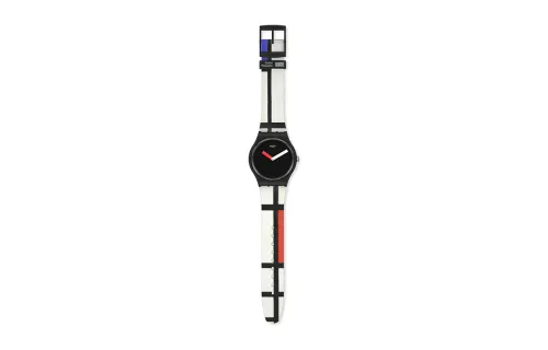 SWATCH Unisex 41mm Black Watch SUOZ344