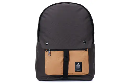 Adidas Polyester Backpack Regular Unisex Black & Umber