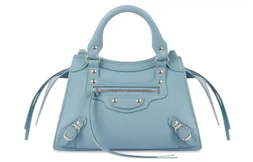Balenciaga Neo Classic Cow Leather Handbag Mini Women's Blue