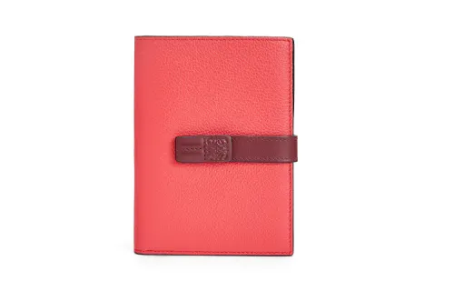 LOEWE Cow Leather Wallet Women's Pink