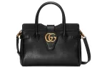 GUCCI Leather Portable Crossbody Bag, Shoulder Bag Women's Black