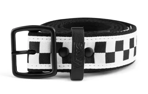 Vans Belts Men's Black White Checkerboard