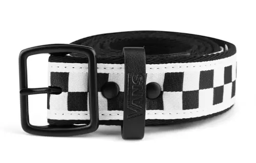 Vans Belts Men's Black White Checkerboard