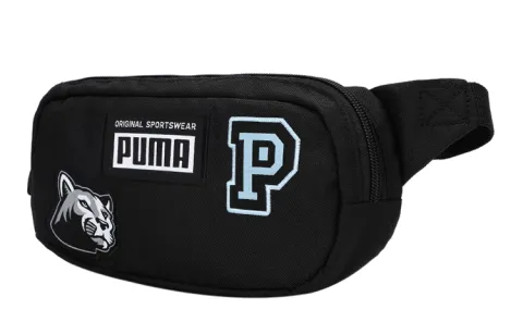 PUMA Sports Fabric Crossbody Bag, Fanny Pack Regular Unisex Black