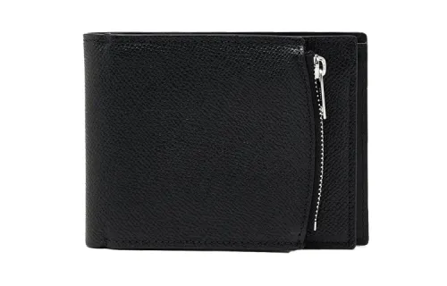 Maison Margiela Bifold Cow Leather Wallet Women's Black