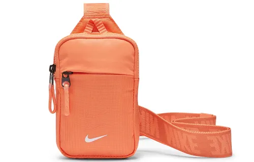 Nike Nylon Fabric Fanny Pack, Crossbody Bag Regular Unisex Orange