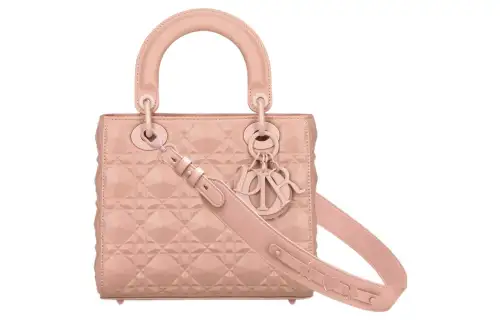 DIOR Lady Dior Cow Leather Shoulder Bag, Crossbody Bag, Handbag Small Women's Rose Pink