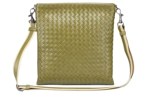 Bottega Veneta Cow Leather Shoulder Bag, Crossbody Bag Women's Green
