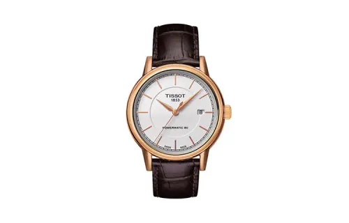 TISSOT Tissot, mechanical mechanism, men's belt, men's watch, white dial, case stainless steel, watch strap, 40mm, genuine leather